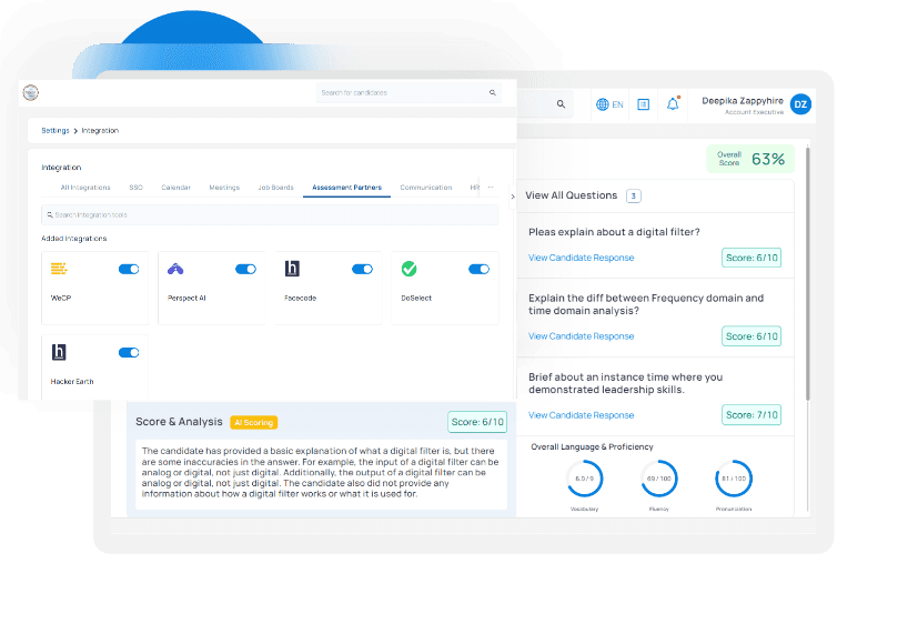 Streamlined Candidate Assessments and Scorecards