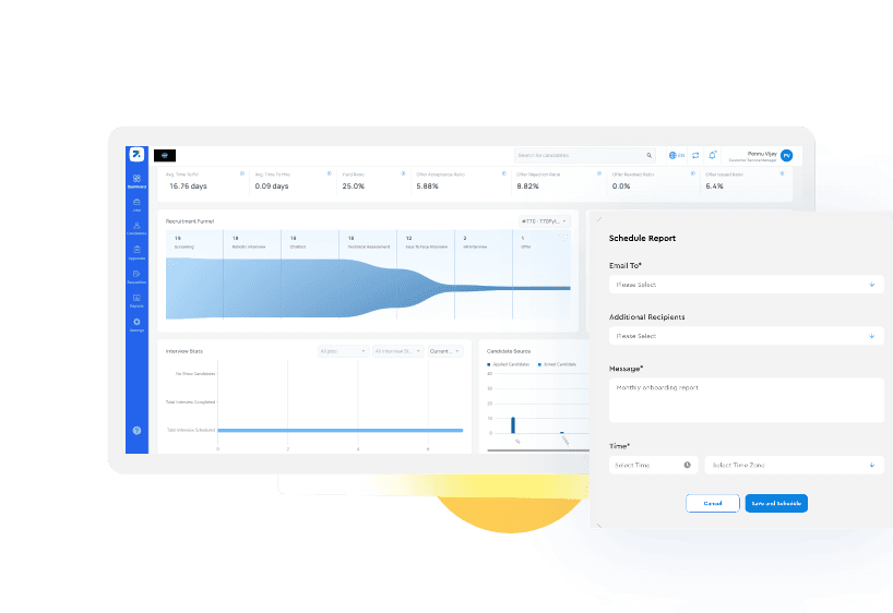 Interactive Analytics Dashboard & Customizable Reports